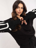 Stylowa czarna bluza
