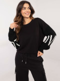 Stylowa czarna bluza