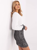 Elegancka ecru sukienka koktajlowa