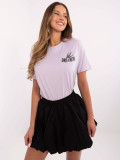 Stylowe fioletowe t-shirt z nadrukiem