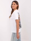Biały t-shirt z nadrukiem
