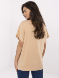Stylowa bluzka w kolorze camel