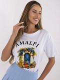 Białe t-shirt z krótkim rękawem