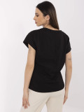 Stylowe czarne t-shirt z krótkim rękawem