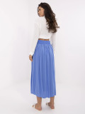 Elegancka niebieska midi spódnica