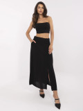 Elegancka czarna midi spódnica
