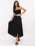 Elegancka czarna midi spódnica