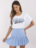 Biały t-shirt z krótkim rękawem