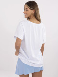 Biały t-shirt z krótkim rękawem