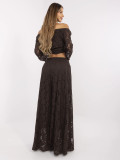 Eleganckie boho spodnie z koronką