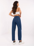 Spodnie jeans-RO-SP-2503.64-ciemny niebieski