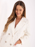 Elegancka ecru marynarka