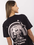 Stylowe szare t-shirt z nadrukiem