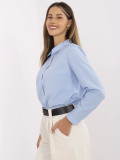Elegancka niebieska koszula