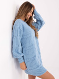 Oversize sweter w jasnym niebieskim kolorze