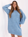 Oversize sweter w jasnym niebieskim kolorze