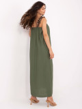 Maxi sukienka w khaki kolorze
