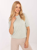 Elegancki pistacjowy sweter