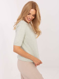Elegancki pistacjowy sweter