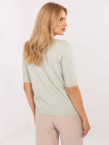 Elegancki pistacjowy sweter
