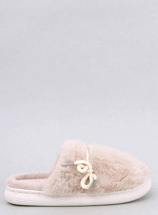 Kapcie futrzane LUNA BEIGE