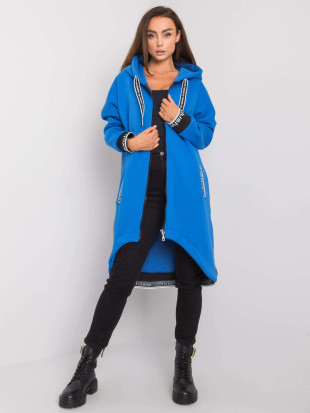 Ciemnoniebieska bluza damska rozpinana