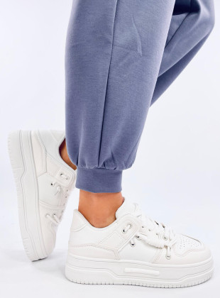 Sneakersy na wysokiej podeszwie WHITE