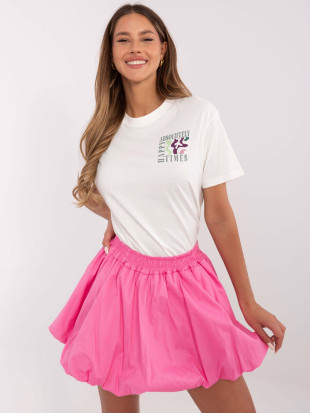 Biały t-shirt z napisem
