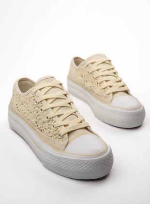 Damskie Trampki BANDANA BEIGE