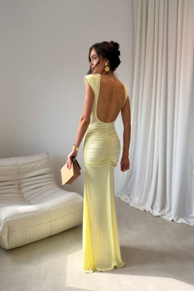 Maxi sukienka w kolorze żółtym Aurelia