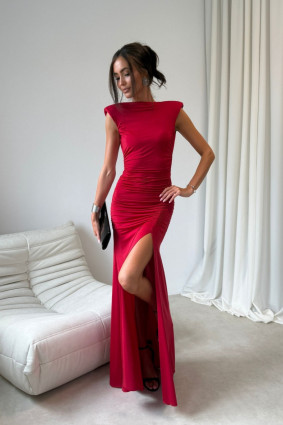 Czerwona maxi sukienka Aurelia