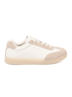 Biało-beżowe sneakersy damskie