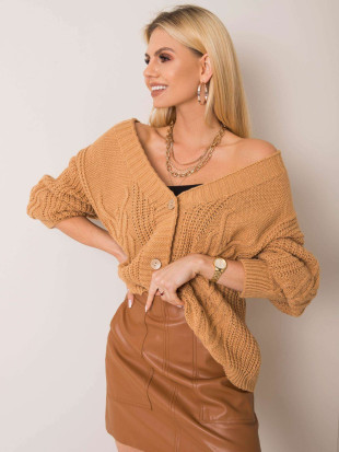 Camelowy oversize sweter OCH BELLA