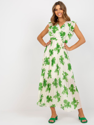 Elegancka zielona midi sukienka