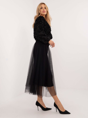 Elegancka czarna midi spódnica