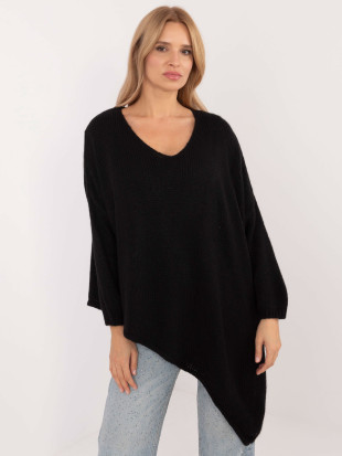 Elegancki czarny sweter