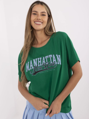 Stylowe zielone t-shirt z krótkim rękawem