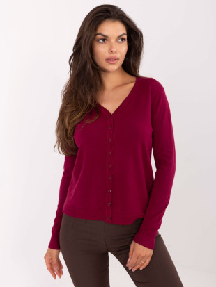 Sweter-PM-SW-M1620.68-bordowy