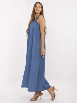 Maxi oversize sukienka w ciemnoniebieskim kolorze