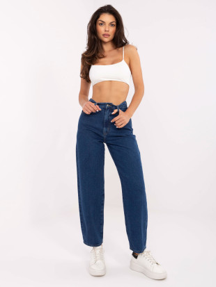 Spodnie jeans-RO-SP-2503.64-ciemny niebieski