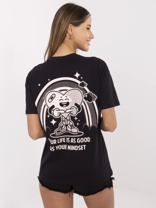 Stylowe szare t-shirt z nadrukiem